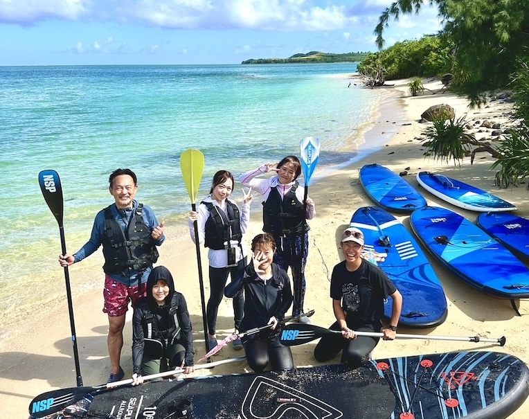 沖縄　小浜島　SUPヨガ　旅道楽たかしゅん合同会社